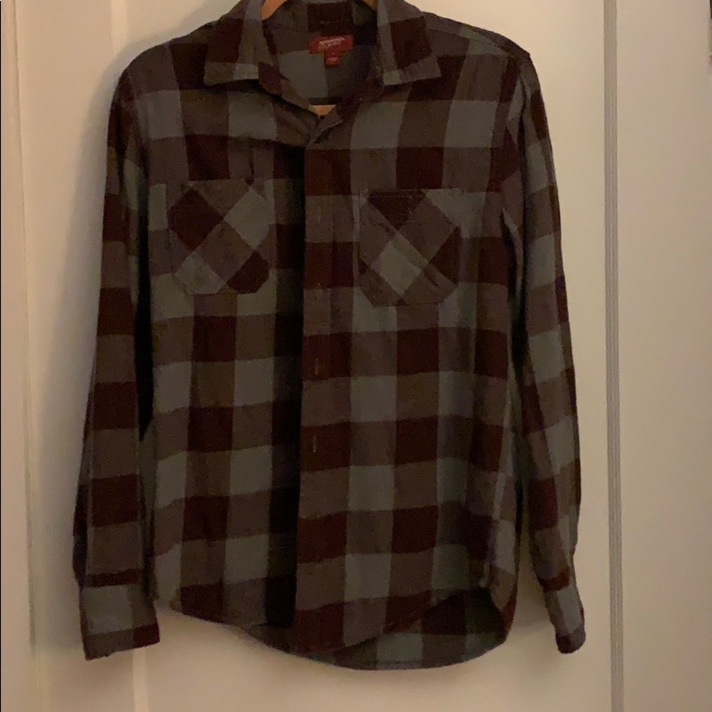 Arizona maroon and grey flannel B2-47